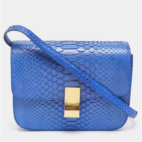 celine python medium classic box bag|Celine box bag purse.